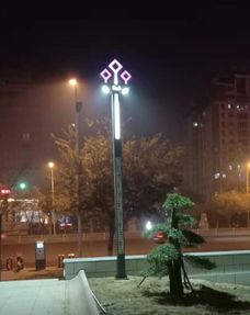 山東凱創(chuàng)光電景觀型led路燈點(diǎn)亮臨淄區(qū)新政務(wù)中心